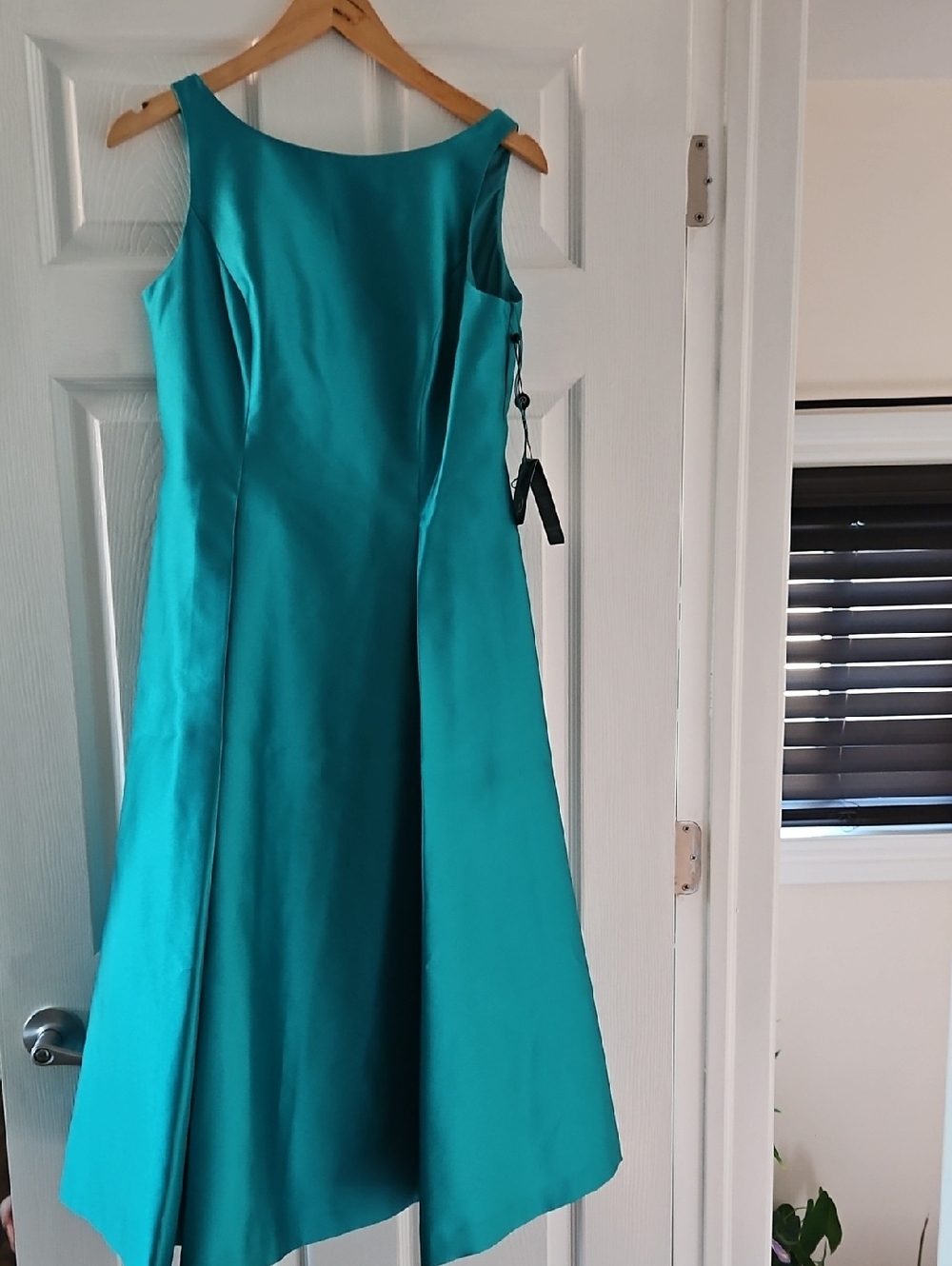 Adrianna Papell Teal Sleeveless Maxi Dress
